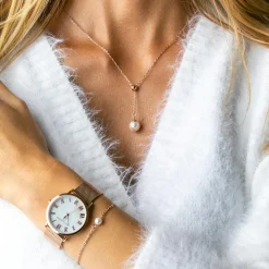 Femme Amelia Parker Bracelet Raindrop rose doré