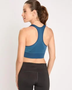 Femme Odlo Brassière de sport Seamless Medium bleu aile sarcelle