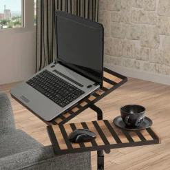 Wooden Art Bureau mobile à roulettes Glen 768 noir - 67x87x45.5 cm