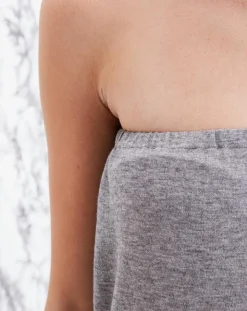 Femme Eric Bompard Bustier en Coton & Cachemire flanelle