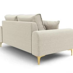 New Mazzini Sofas Canapé 2 places Madara beige clair - 172x102x90 cm