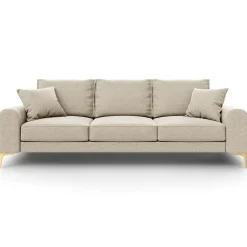 Clearance Mazzini Sofas Canapé 3 places Madara beige - 222x102x90 cm