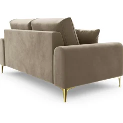 Mazzini Sofas Canapé 2 places velours madara beige - 172x102x90 cm