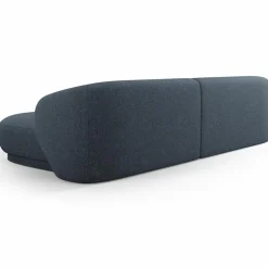 Mazzini Sofas Canapé angle droit Linden Chenille 4 Places bleu - 289x177x72 cm