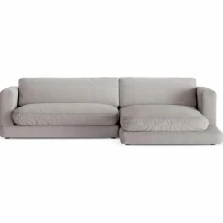 Mazzini Sofas Canapé d'angle droit Daphne 4 Places Gris chaud - 270x170x86 cm