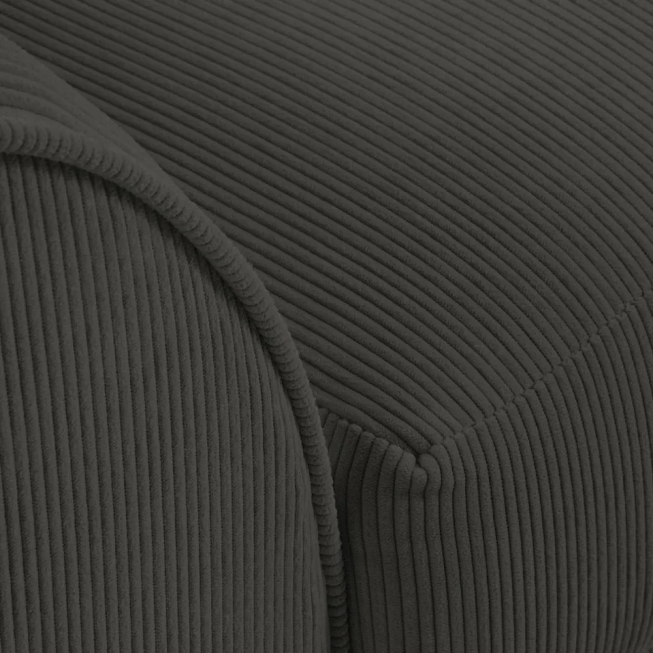 Mazzini Sofas Canapé d'angle droit Quince 4 Places gris foncé - 221x171x80 cm