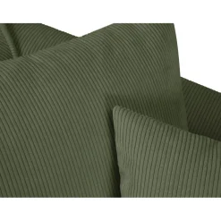 Online Mazzini Sofas Canapé d'angle Droit Quince Velours côtelé 4 Places vert - 221x171x80 cm