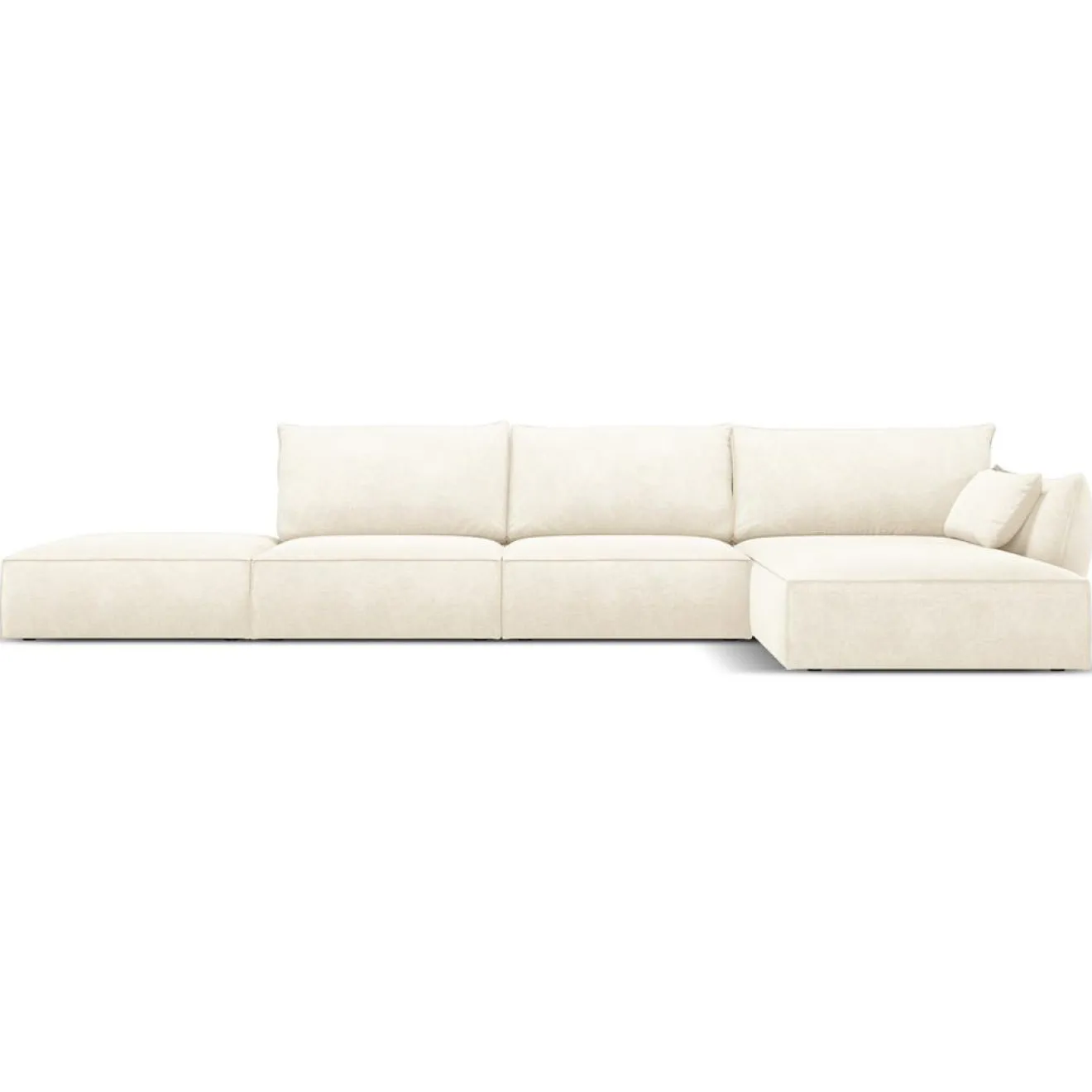 Online Mazzini Sofas Canapé D'Angle Droit Vanda 5 Places 1 beige clair - 386x166x85 cm