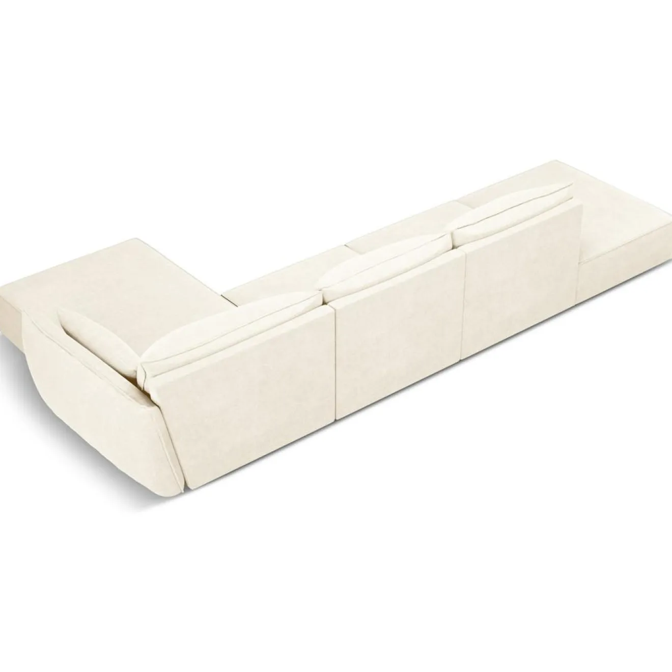 Online Mazzini Sofas Canapé D'Angle Droit Vanda 5 Places 1 beige clair - 386x166x85 cm