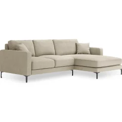 Sale Mazzini Sofas Canapé d'angle Droit Venus 4 Places beige - 248x160x90 cm