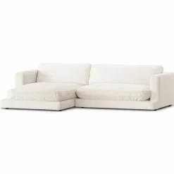 Hot Mazzini Sofas Canapé d'angle Gauche Daphne 4 Places Ivoire - 270x170x86 cm