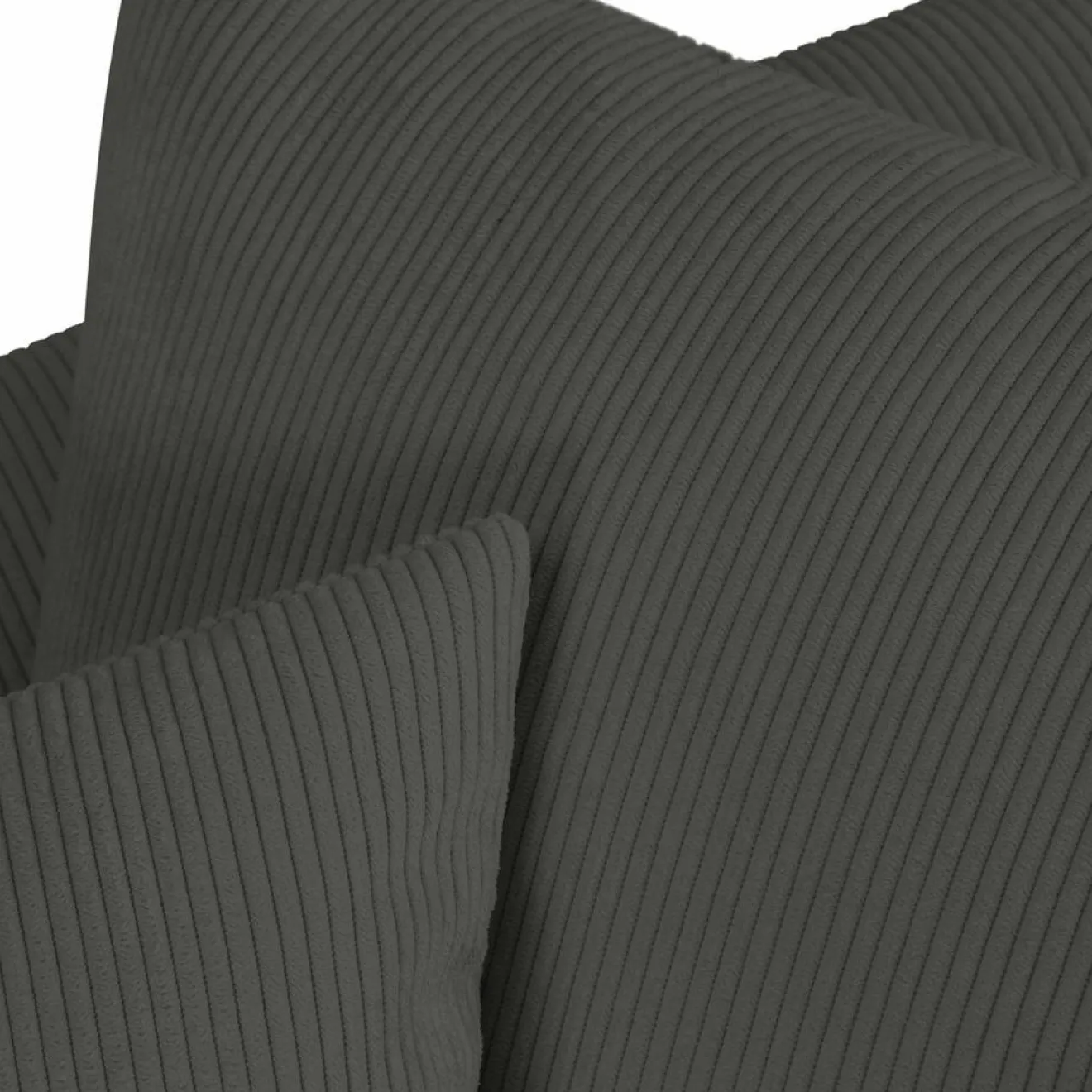 Mazzini Sofas Canapé d'angle gauche Quince 4 Places gris foncé - 221x171x80 cm