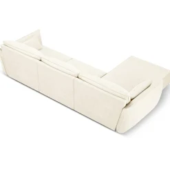 Mazzini Sofas Canapé D'Angle Gauche Vanda 5 Places 2 beige clair - 208x166x85 cm