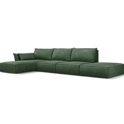 Sale Mazzini Sofas Canapé D'Angle Gauche Vanda 5 Places 1 vert bouteille - 386x166x85 cm