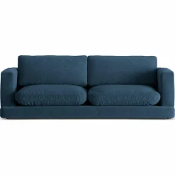 Best Mazzini Sofas Canapé Daphne 3 Places Bleu Marine - 210x105x86 cm