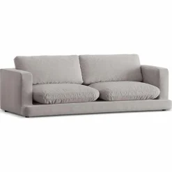 Mazzini Sofas Canapé Daphne 3 Places Gris chaud - 210x105x86 cm