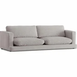 Mazzini Sofas Canapé Daphne 4 Places Gris chaud - 240x105x86 cm