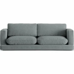 Mazzini Sofas Canapé Daphne 3 Places Gris Foncé - 210x105x86 cm