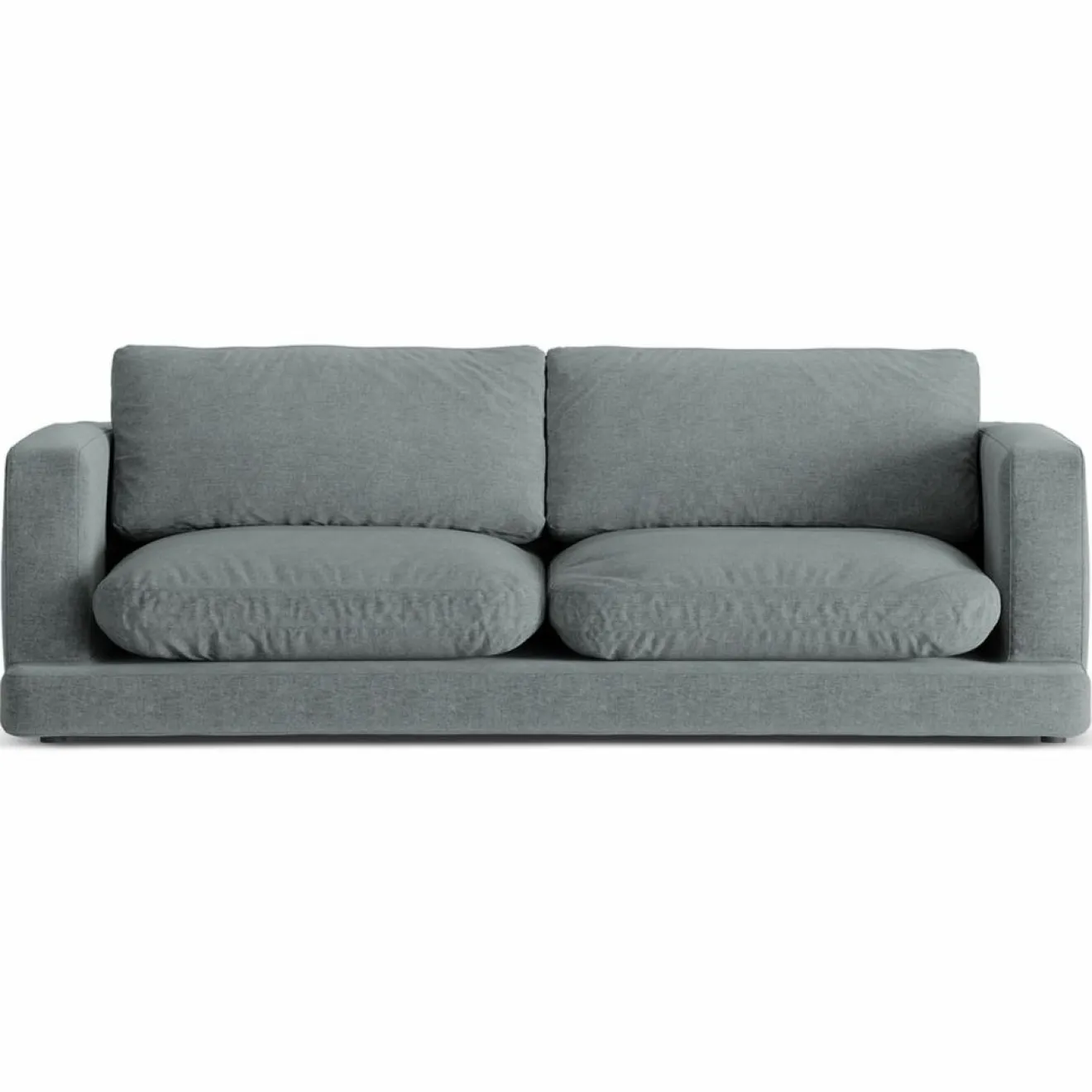 Mazzini Sofas Canapé Daphne 3 Places Gris Foncé - 210x105x86 cm