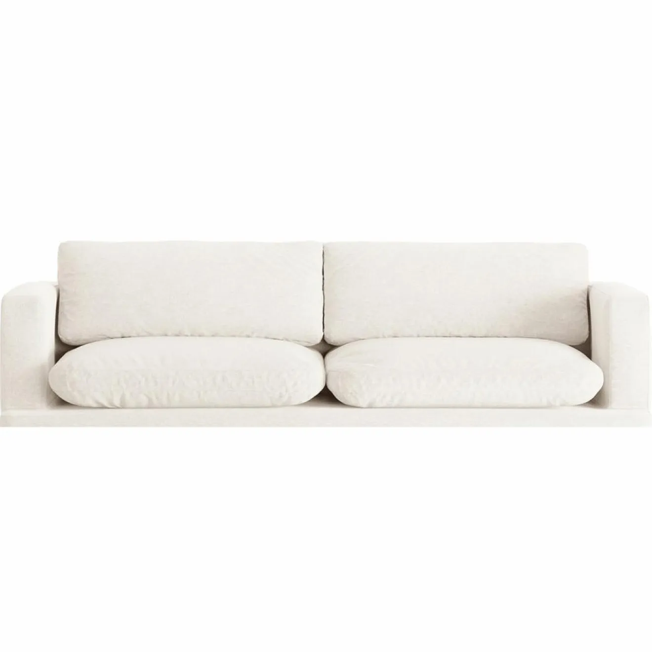 Mazzini Sofas Canapé Daphne 4 Places Ivoire - 240x105x86 cm