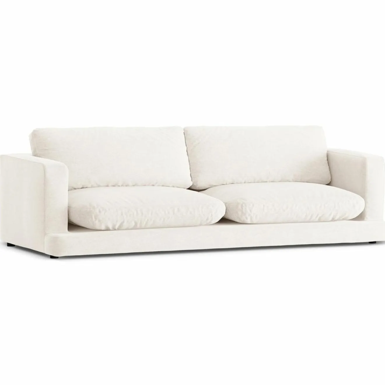 Mazzini Sofas Canapé Daphne 4 Places Ivoire - 240x105x86 cm