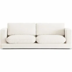 Mazzini Sofas Canapé Daphne 3 Places Ivoire - 210x105x86 cm