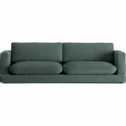 Mazzini Sofas Canapé Daphne 4 Places Vert mousse - 240x105x86 cm