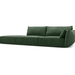 New Mazzini Sofas Canapé droit Vanda 4 Places vert bouteille - 286x100x85 cm