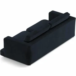 Online Mazzini Sofas Canapé en Velours Daphne 4 Places Bleu Foncé - 240x105x86 cm