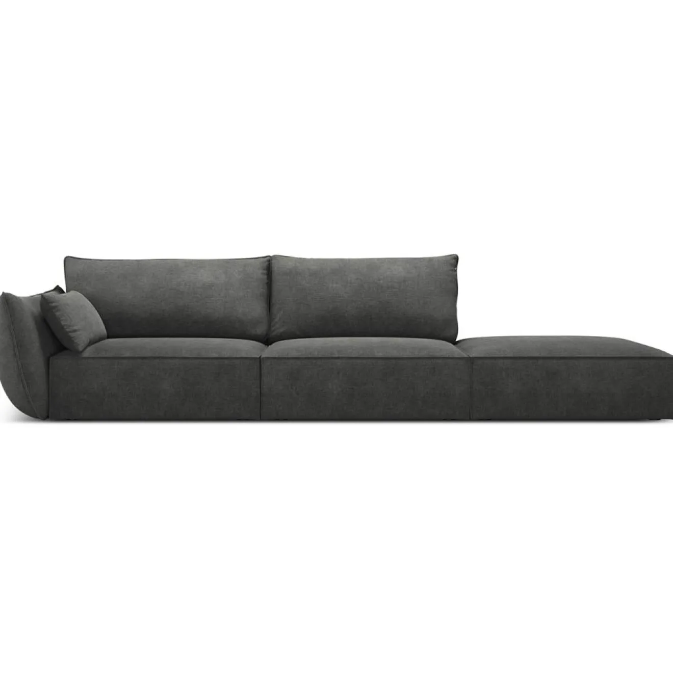 Sale Mazzini Sofas Canapé gauche Vanda 4 Places gris - 286x100x85 cm