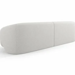 Mazzini Sofas Canapé Linden Chenille 4 Places argenté chiné - 304x102x72 cm