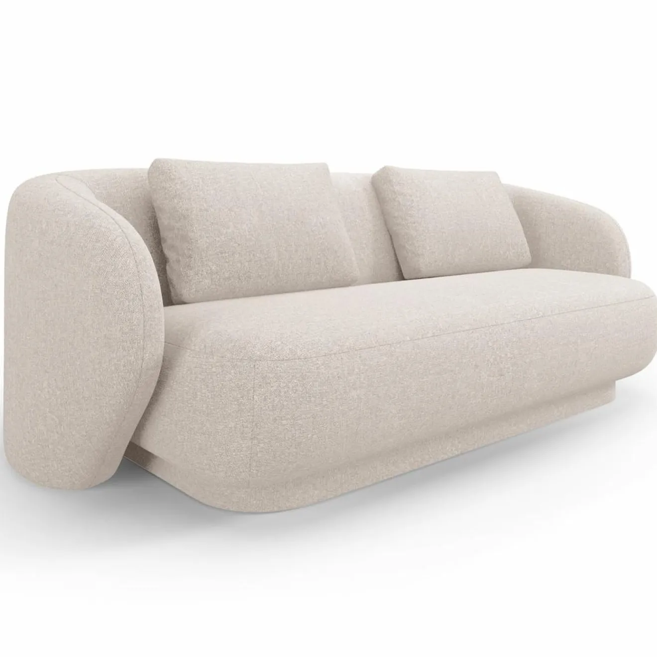 Hot Mazzini Sofas Canapé Linden Chenille 2 Places beige - 169x102x72 cm