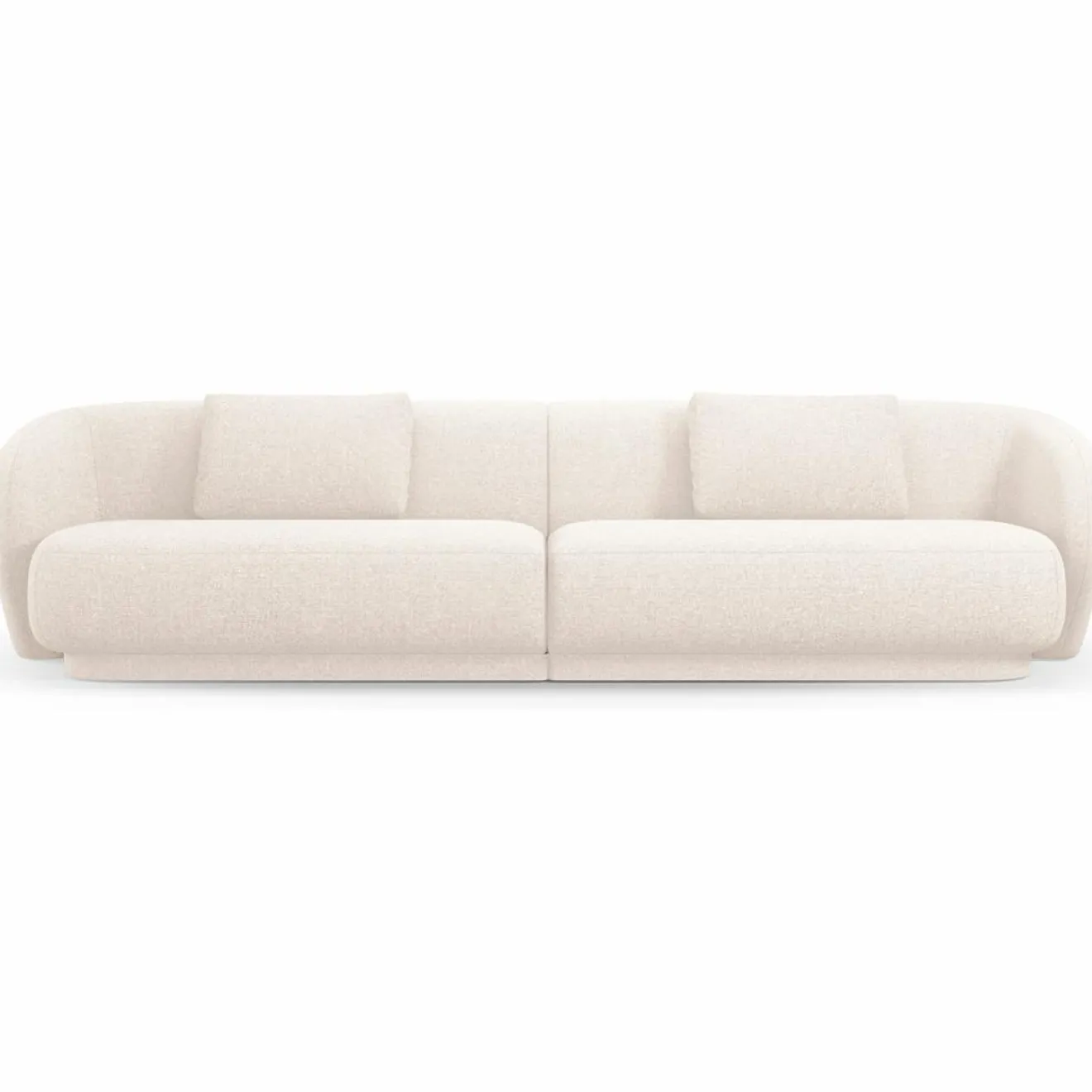 Online Mazzini Sofas Canapé Linden Chenille 4 Places beige clair - 304x102x72 cm