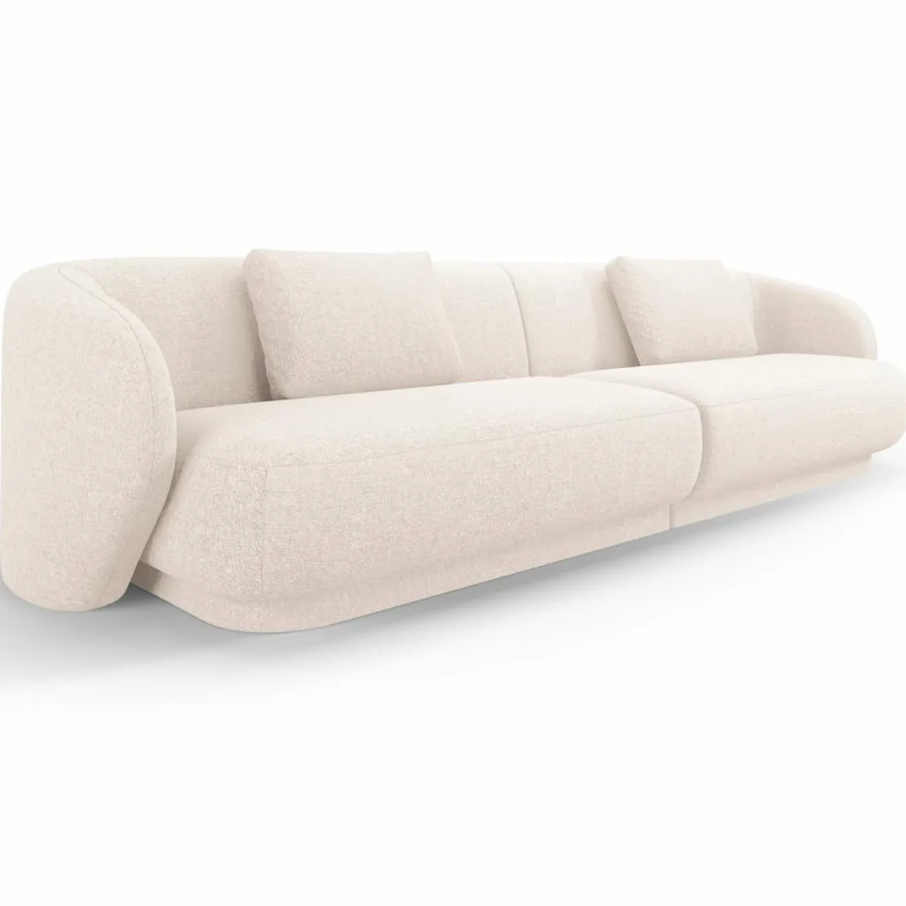 Online Mazzini Sofas Canapé Linden Chenille 4 Places beige clair - 304x102x72 cm