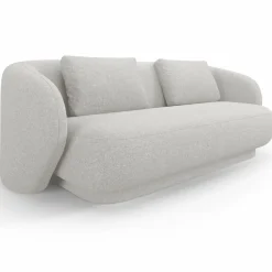Mazzini Sofas Canapé Linden Chenille 2 Places argenté chiné - 169x102x72 cm