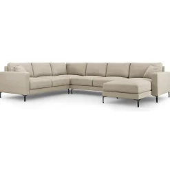 Online Mazzini Sofas Canapé Panoramique gauche Venus 6 Places beige - 326x236x90 cm