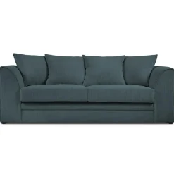 Mazzini Sofas Canapé Quince 3 Places bleu - 182x92x80 cm