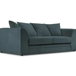 Mazzini Sofas Canapé Quince 3 Places bleu - 182x92x80 cm