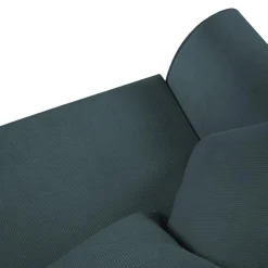 Mazzini Sofas Canapé Quince 3 Places bleu - 182x92x80 cm