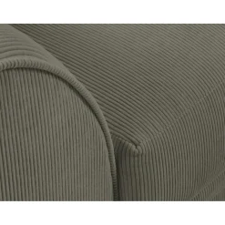 Online Mazzini Sofas Canapé Quince Velours côtelé 2 Places gris clair - 150x92x80 cm