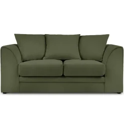 Mazzini Sofas Canapé Quince Velours côtelé 2 Places vert - 150x92x80 cm
