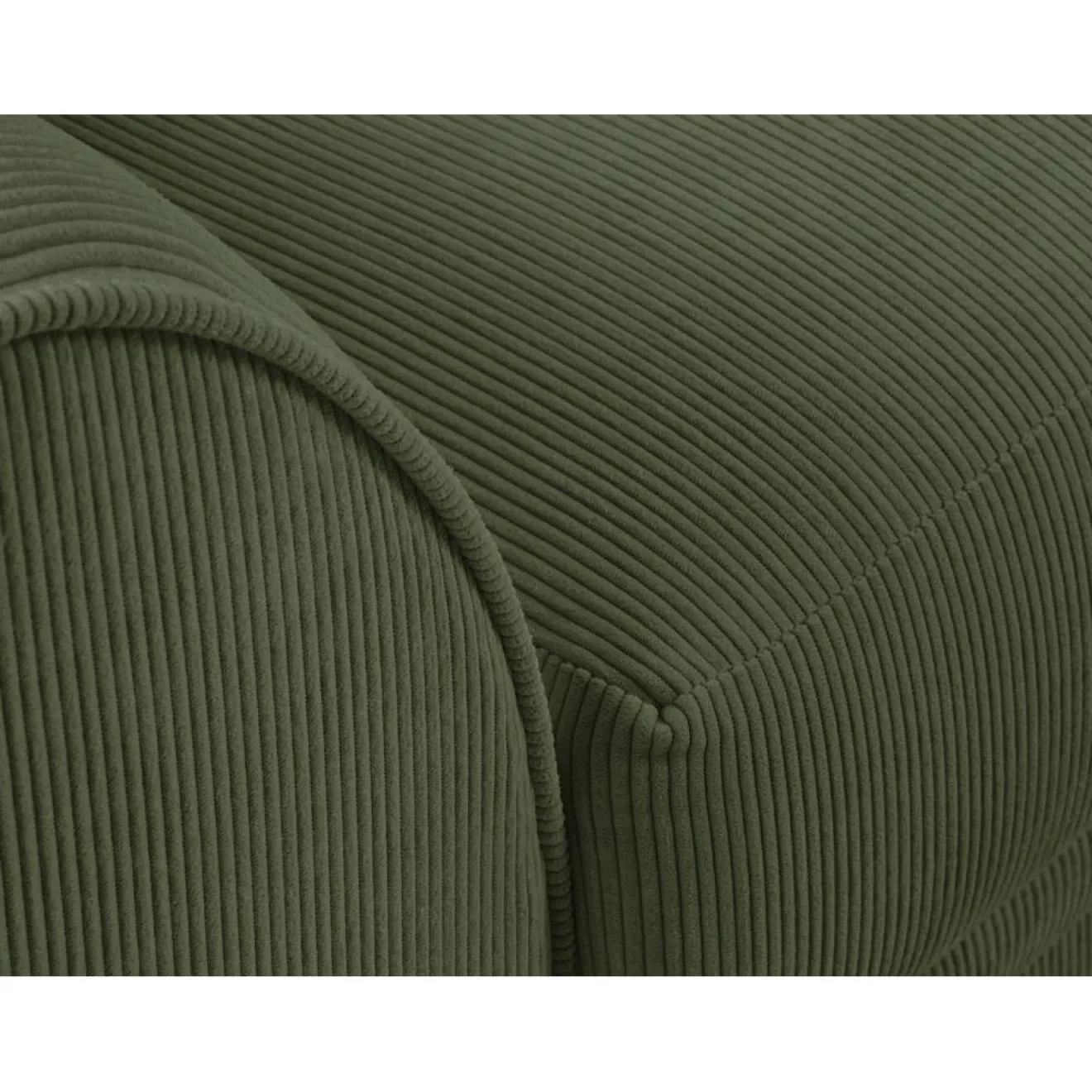 Best Mazzini Sofas Canapé Quince Velours côtelé 3 Places vert - 182x92x80 cm