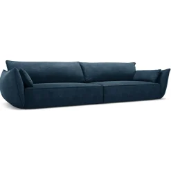 Sale Mazzini Sofas Canapé Vanda 4 Places bleu roi - 248x100x85 cm