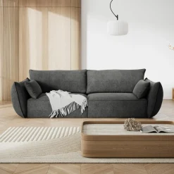 Sale Mazzini Sofas Canapé Vanda 3 Places gris - 208x100x85 cm