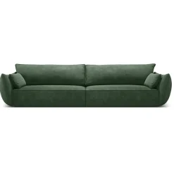 Mazzini Sofas Canapé Vanda 4 Places vert bouteille - 248x100x85 cm