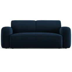 Mazzini Sofas Canapé Velours Jasmin 2 Places bleu roi - 170x95x72 cm