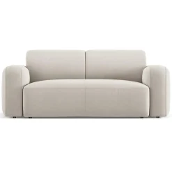 Mazzini Sofas Canapé Velours Jasmin 2 Places beige - 170x95x72 cm
