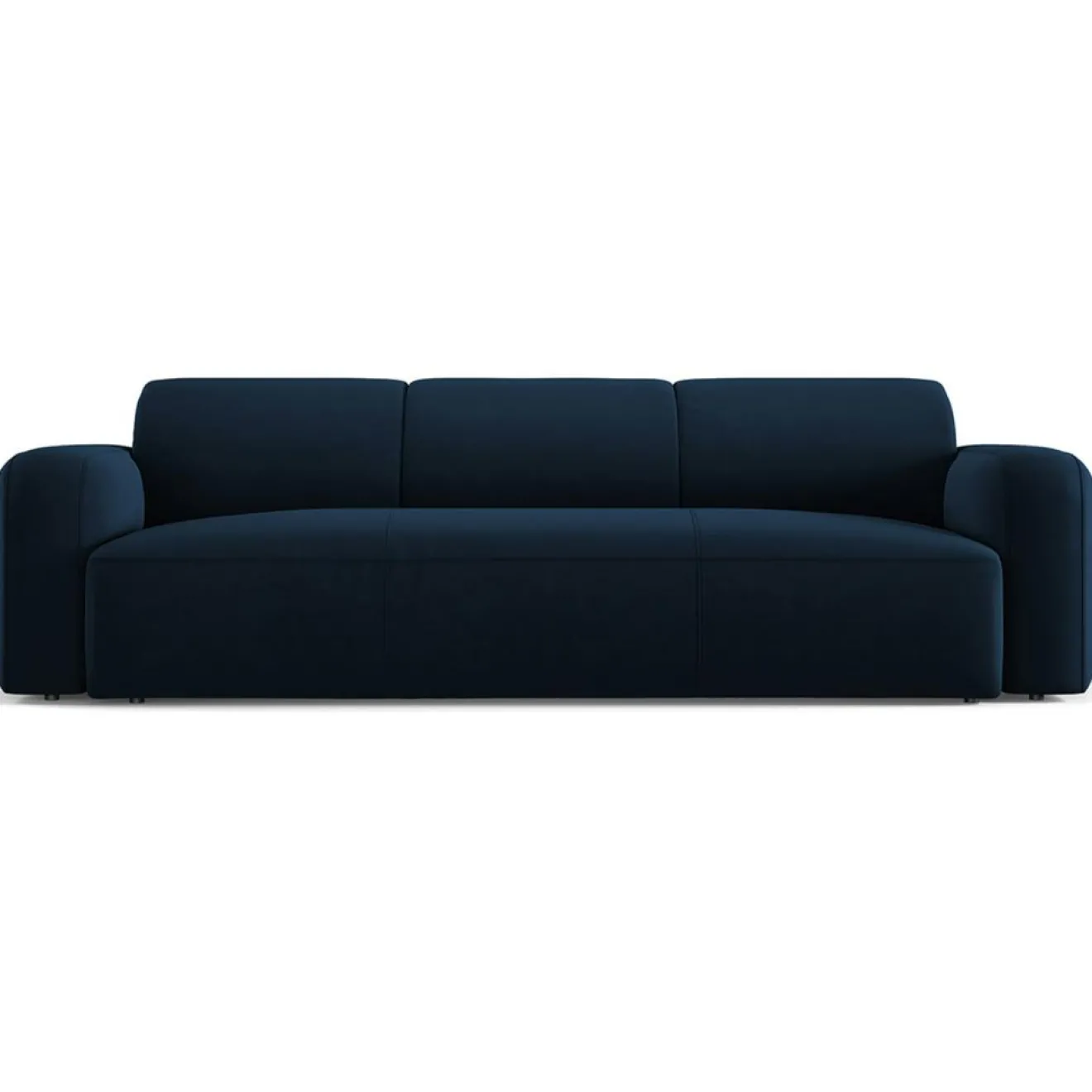 Clearance Mazzini Sofas Canapé Velours Jasmin 3 Places bleu roi - 235x95x72 cm