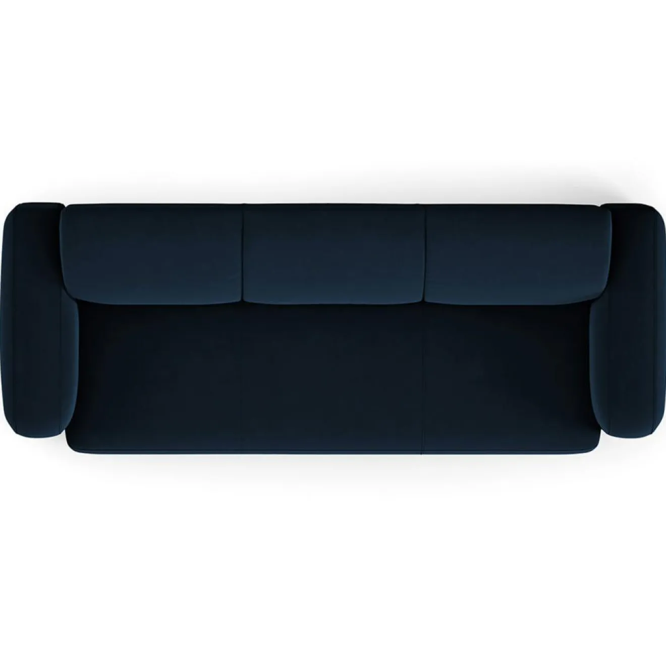 Clearance Mazzini Sofas Canapé Velours Jasmin 3 Places bleu roi - 235x95x72 cm