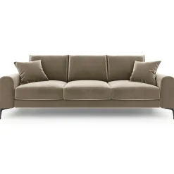 Mazzini Sofas Canapé Velours Madara beige - 222x102x90 cm